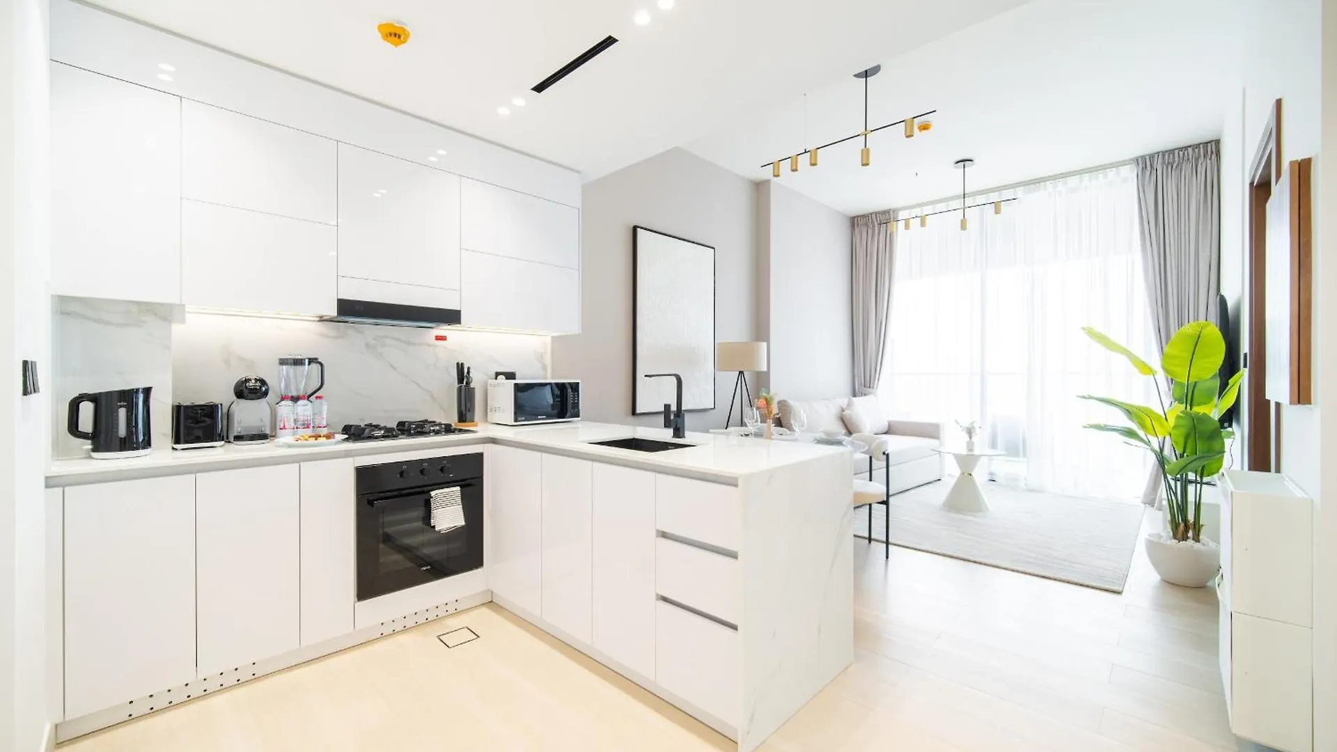 Your Peaceful View - 1Br With 2 Balconies On 28Th Floor Dubai Lägenhet